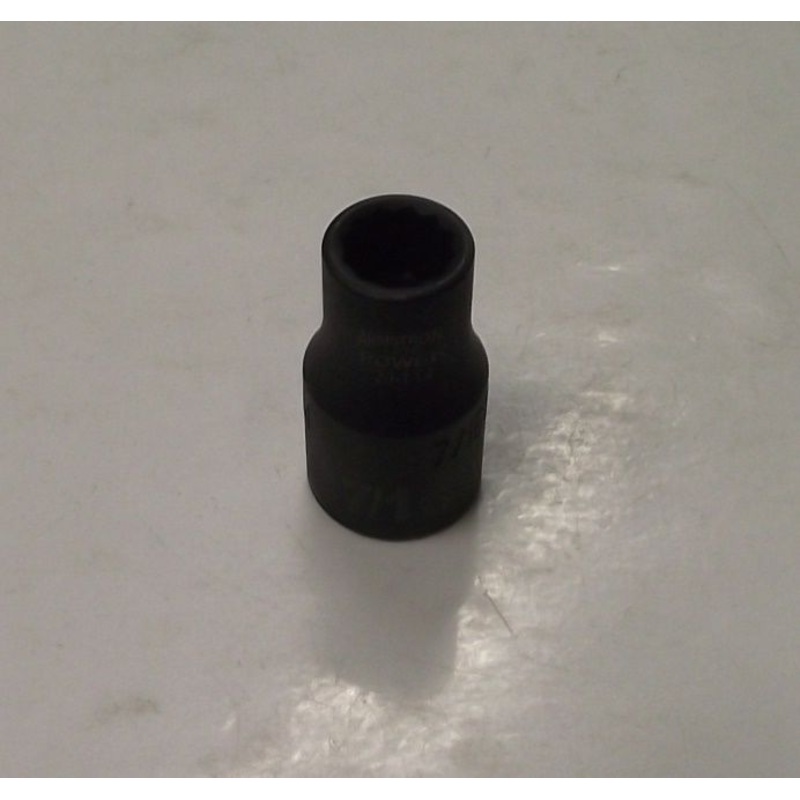Armstrong 20-114 1/2" Drive 12 Point Power Socket 7/16" Black Oxide USA