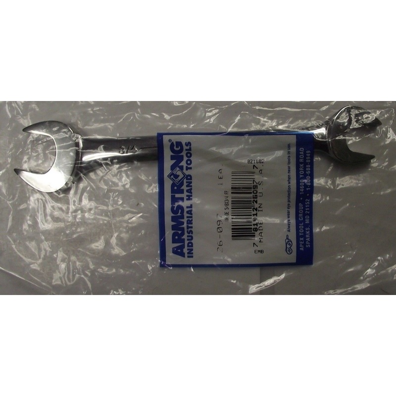 Armstrong 26-097 5/8 X 3/4 Open End Wrench Full Polish USA