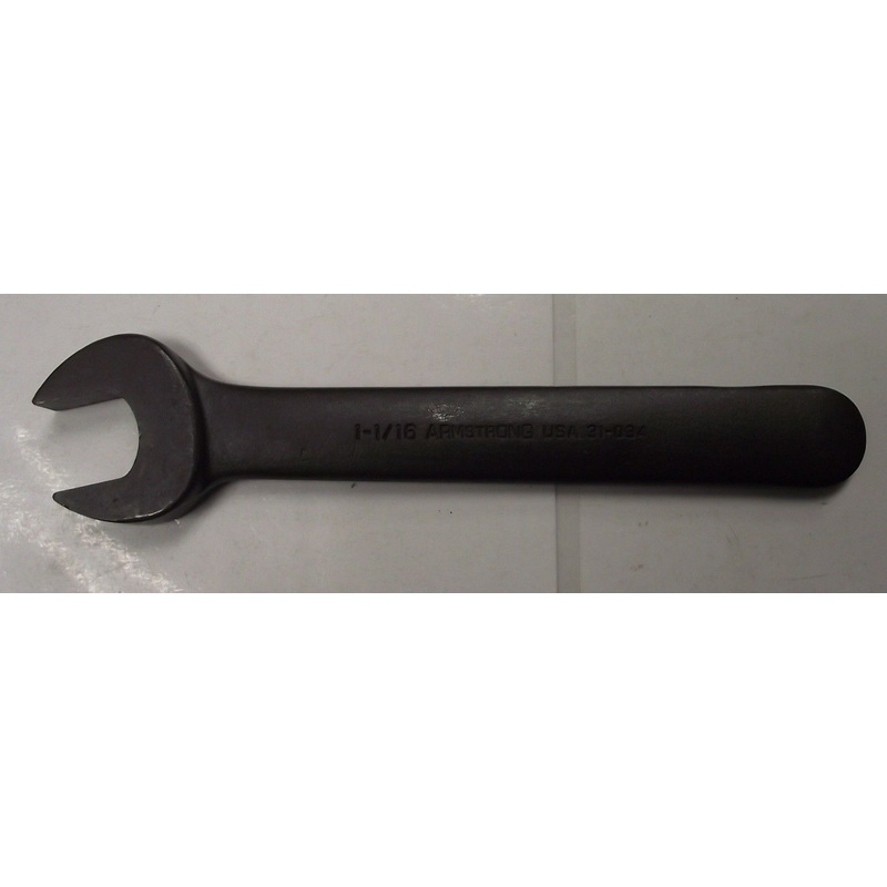 Armstrong Tools 31-034 Single Head Open End Wrench 1-1/16" USA