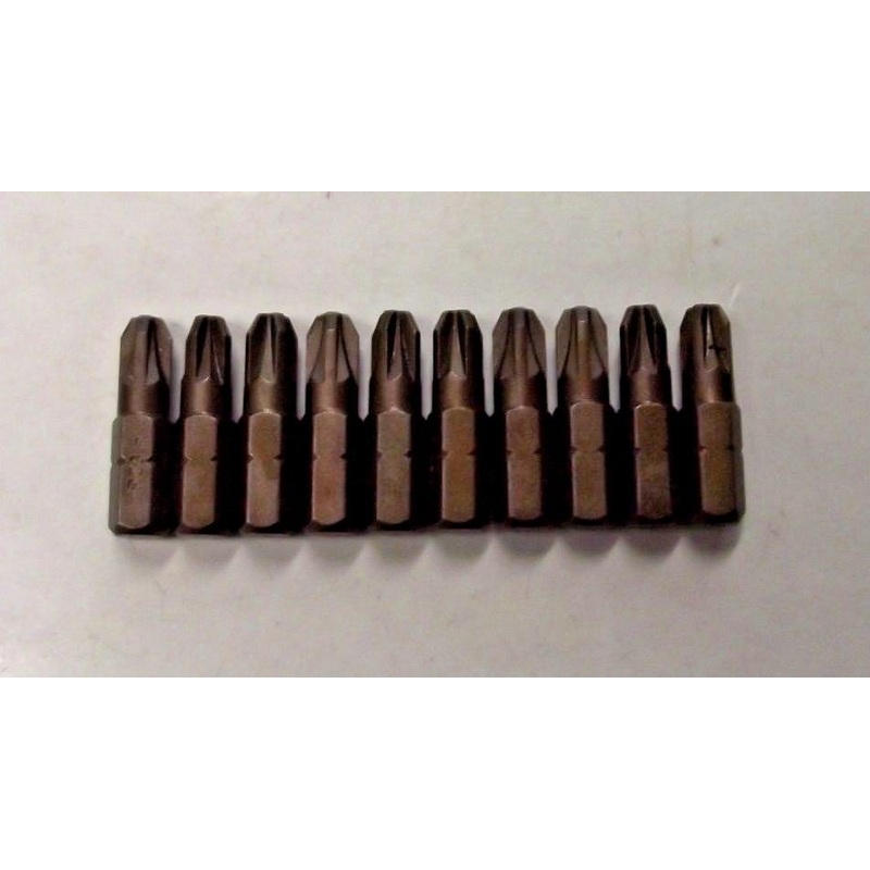 Bosch 2610000856 #3 Phillips Pozi Drive x 1" Screw Bit Tips 10pcs