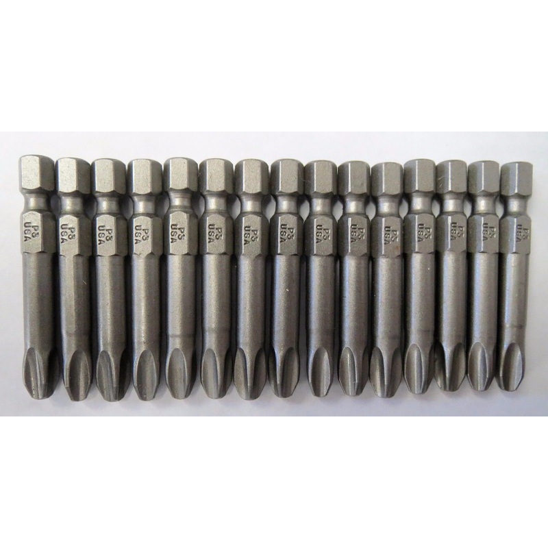 Bosch 327362 #3 Phillips 2" Screw Tips 15pcs. USA