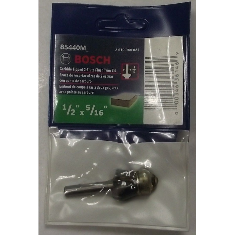 Bosch 85440M 1/4" Carbide Tipped 2 Flute Laminate Bevel Trimming Router Bit