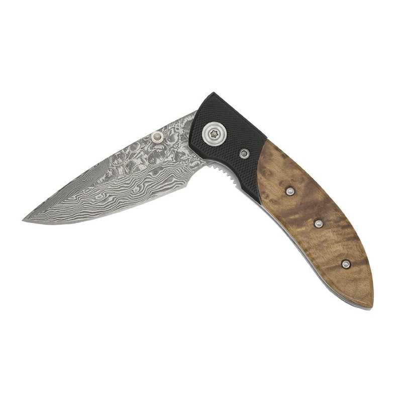 Coast C244501TH Knife Thuya / Kraton Damascus Folder