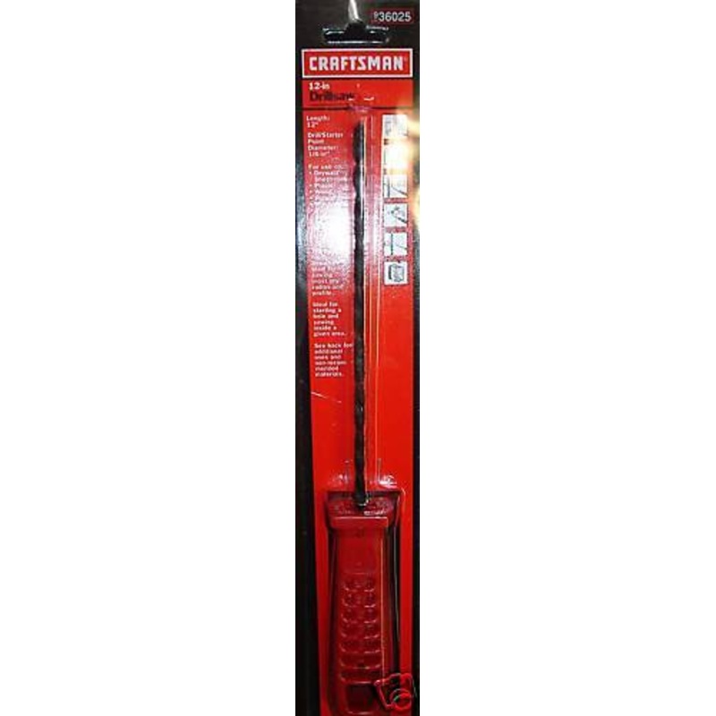 Craftsman 36025 12" Drillsaw Drywall Plaster Wood Drill Starter