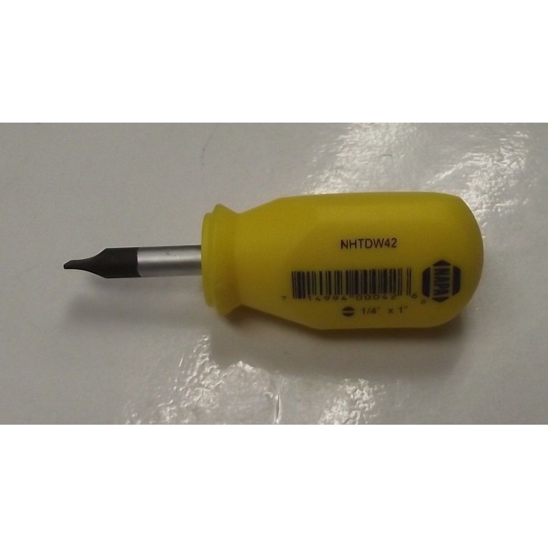 Napa NHTDW42 1/4" x 1" Pro Stubby Slotted Screwdriver Germany