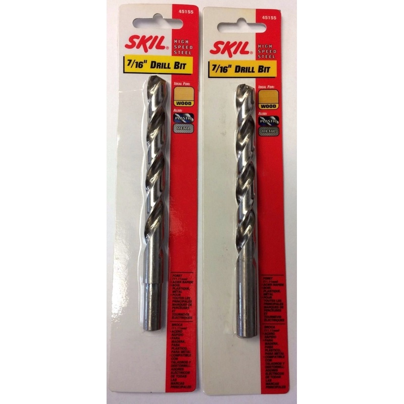 Skil 45155 7/16" High Speed Steel Drill Bit 2PKS