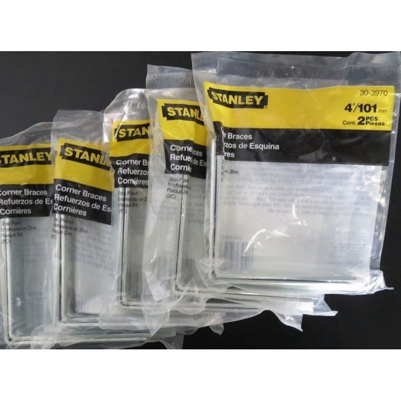 Stanley 30-3970 4" x 4" L-Brackets 5pcs