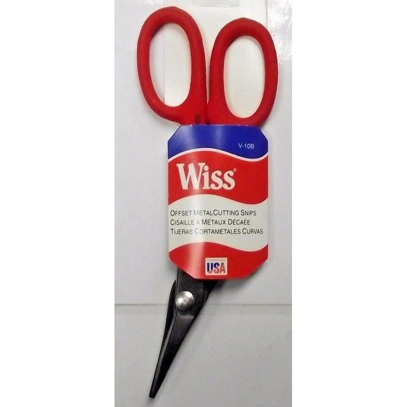 Wiss V-10B Tinsmiths Sheet Metal Offset Duckbill Combination Snips USA