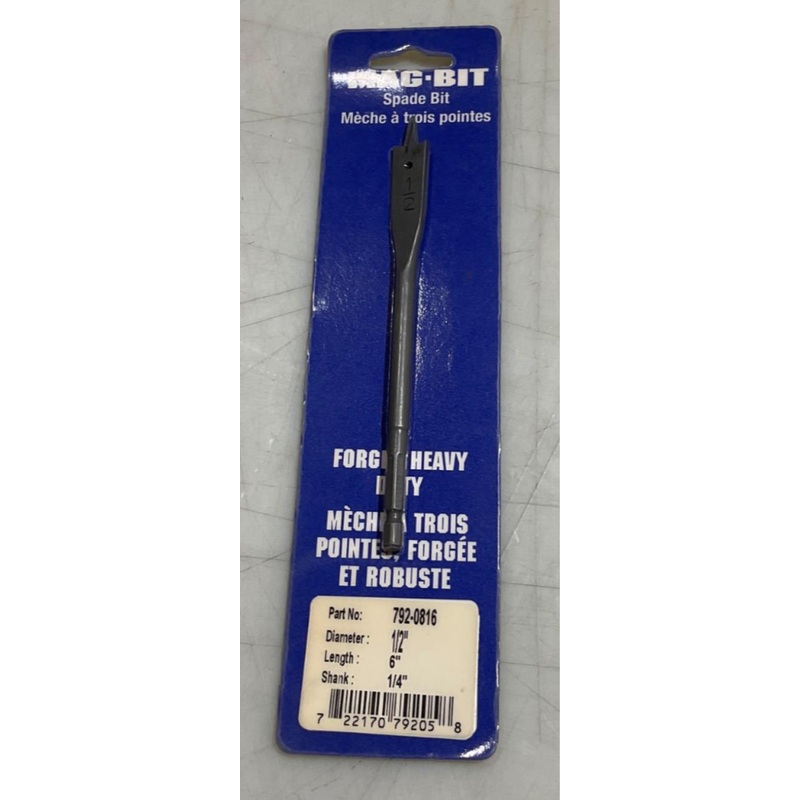 Mag-Bit 792-0816 1/2" x 6" Spade bit