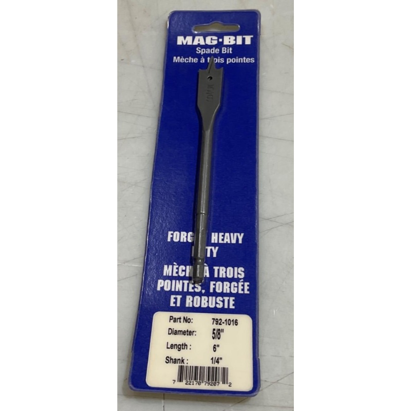 Mag-Bit 792-1016 5/8" x 6" Spade bit