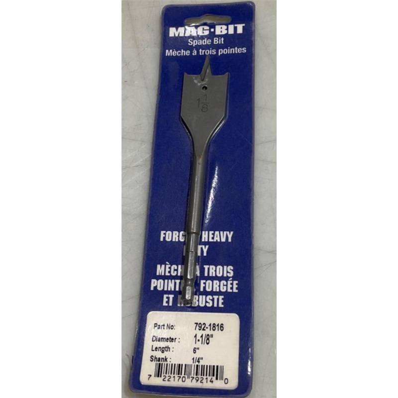 Mag-Bit 792-1816 1-1/8" x 6" Spade bit
