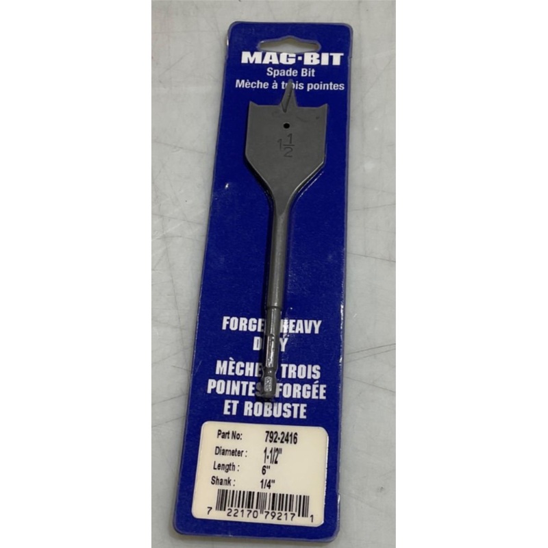 Mag-Bit 792-2416 1-1/2" x 6" Spade bit