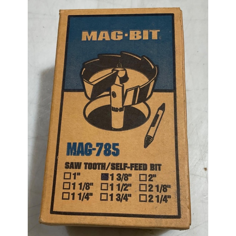Mag-Bit Mag-785 1-3/8" Saw tooth/Self-feed bit