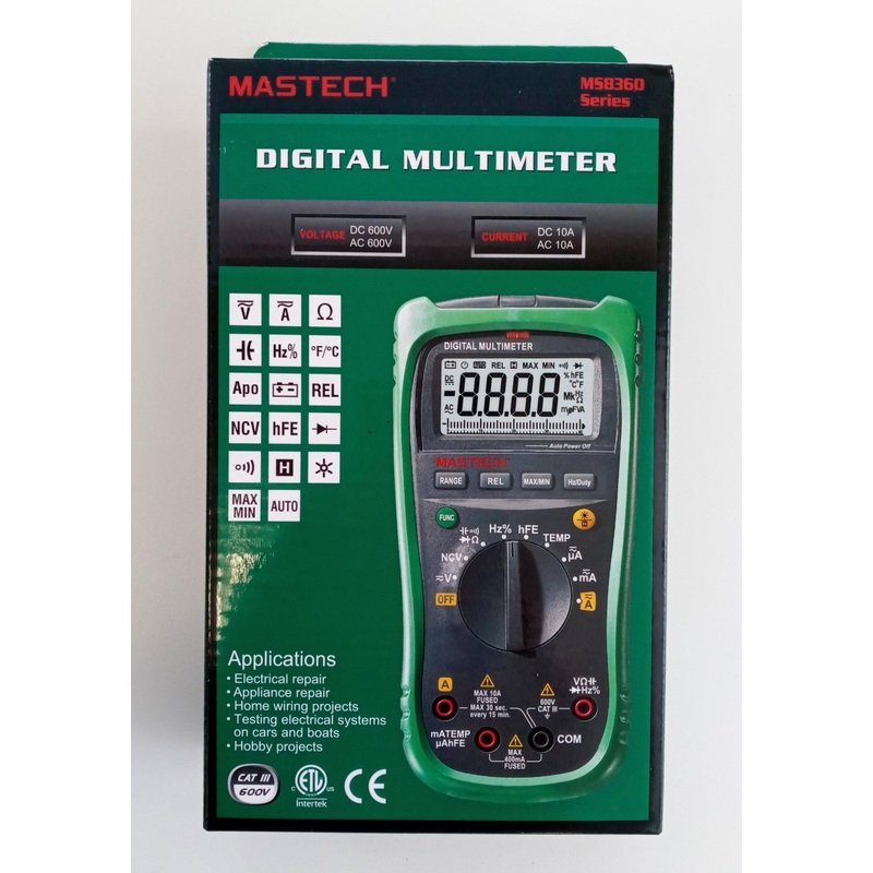Mastech Digital Multimeter MS8360G 600v