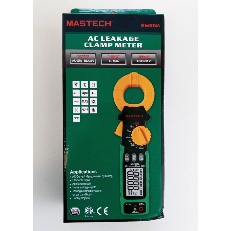 Mastech MS2016A AC Leakage Digital Clamp Meter TRMS