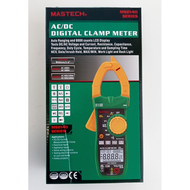 Mastech MS2140 AC/DC Digital Clamp Meter