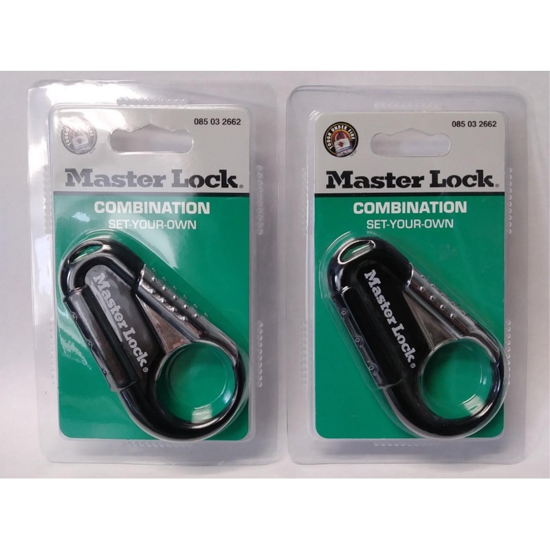 Master Lock 1547DTGT Combination Set-Your-Own Backpack Padlock (2 Packs)