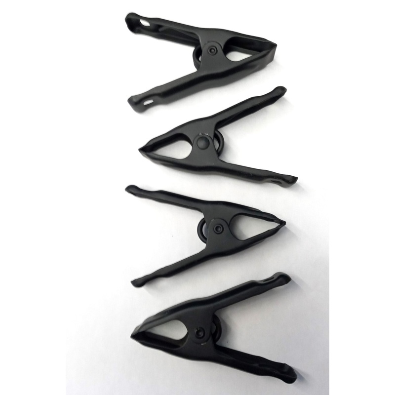 Pony 3201BLK 1" Black Oxide Coated Spring Clamps Stiff Tension 4pcs. USA