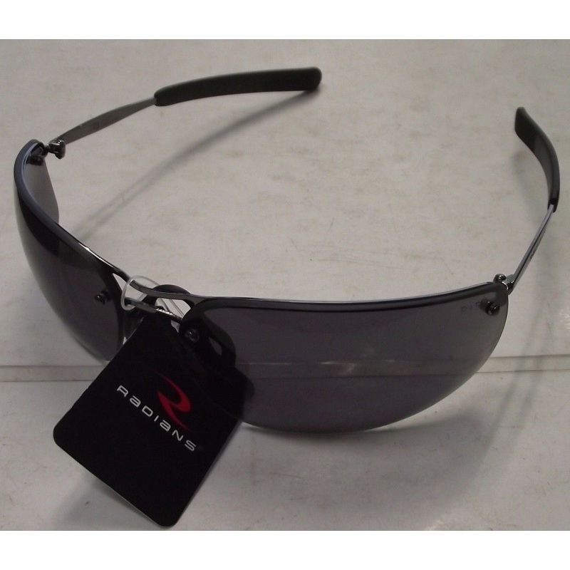 Radians T82-20RD Safety Glasses - Metal Frame - SmokeLens