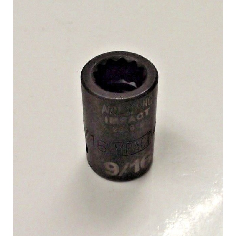 Armstrong 20-818 1/2" Drive 12 Point Impact Socket 9/16" USA