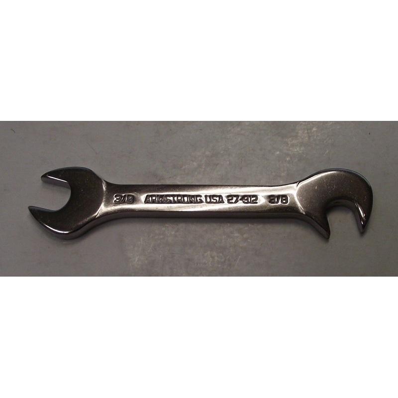 Armstrong 27-912 3/8" Open End Midget Wrench 15 & 75 Degree USA