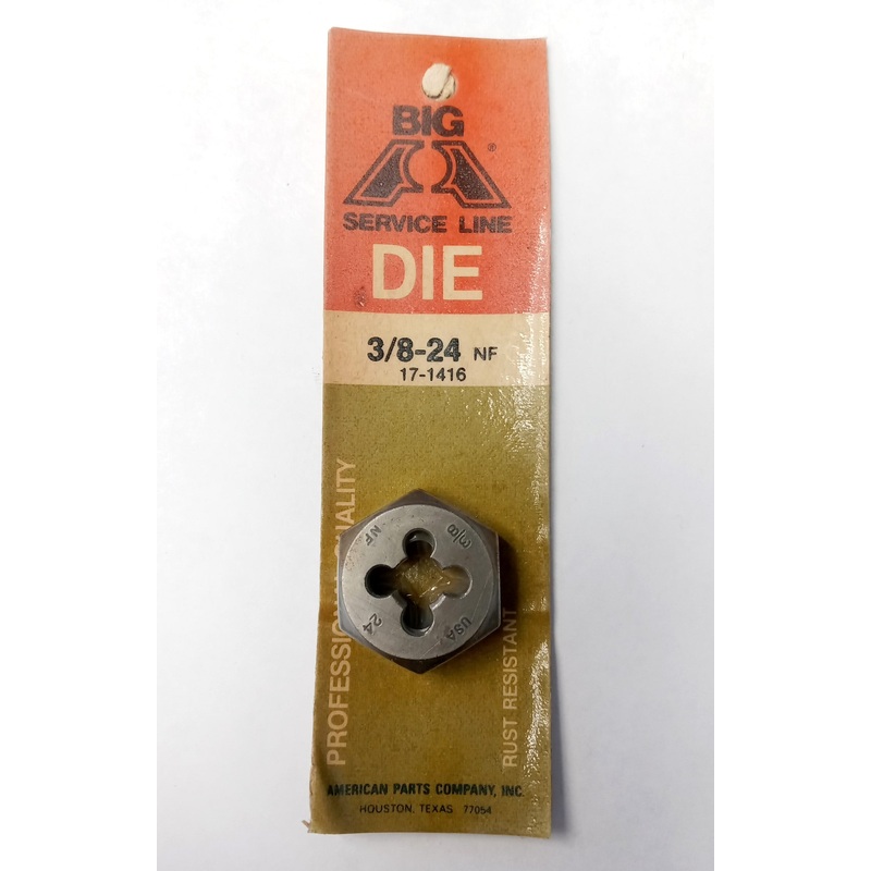 Big Service Line 17-1416 Hex Die 3/8-24 NF