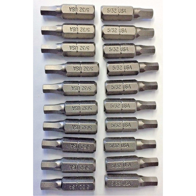 Bosch 1" 5/32" Power Screw Tips Bulk USA 1609433715 20PCS