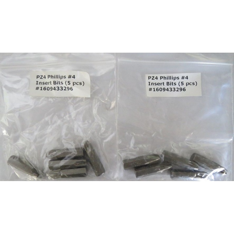 Bosch 1609433296 #4 x 1" x 5/16" Screw Bits 2-5Pks. USA