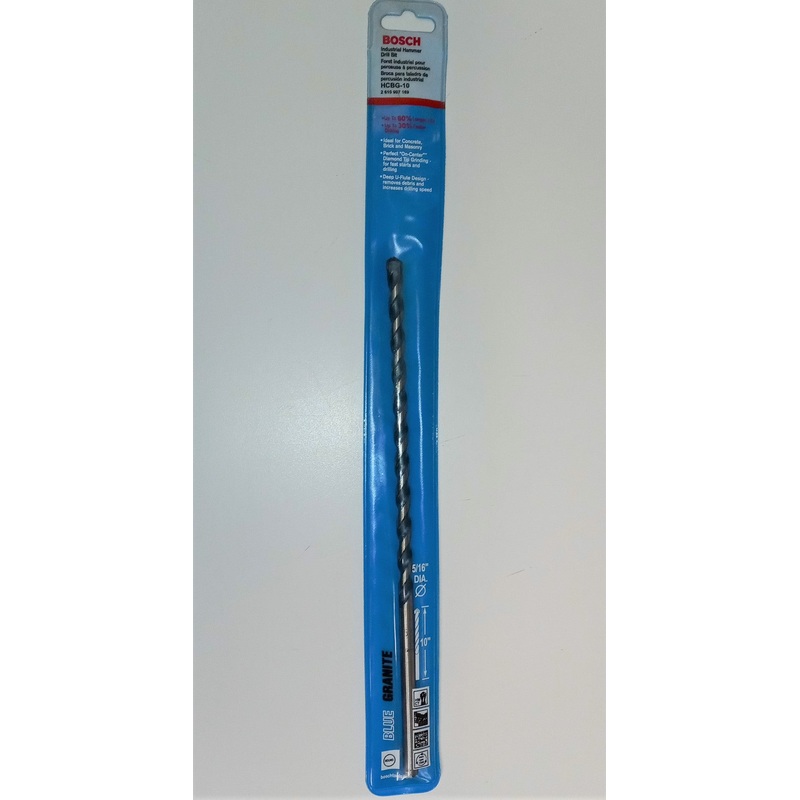 Bosch HCBG10 5/16" x 10" Blue Granite Hammer Drill Bit Germany 208381