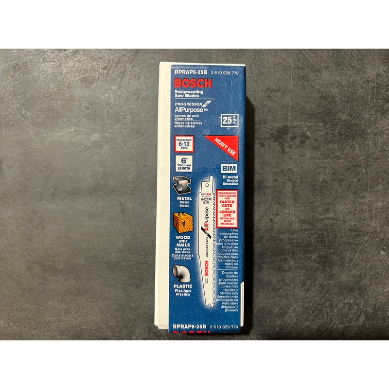 Bosch RPRAP6-25B 6" Progressive Saw Blades 25pk. Swiss