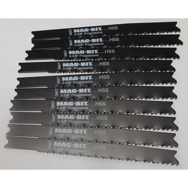 Mag-Bit U-3-5/8" x Progressive HSS Jig Saw Blades 10pc 366T
