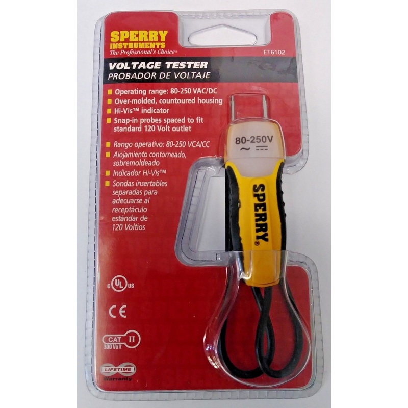 Sperry Instruments ET6102 Single Range Voltage Tester 80-250v