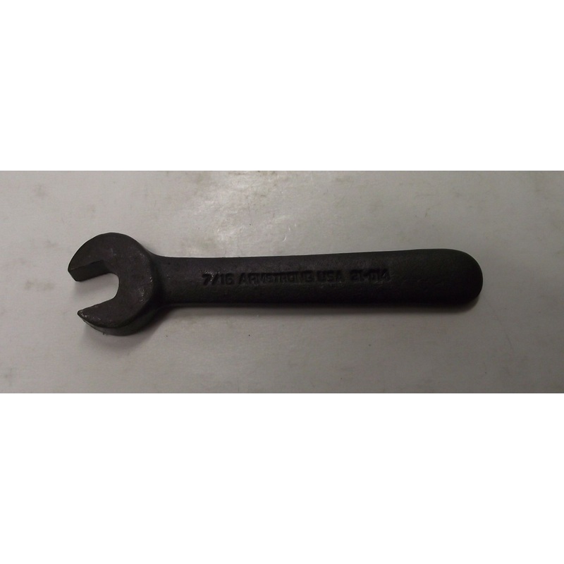 Armstrong Tools 31-014 7/16" Black Oxide Open End Single Head Wrench USA