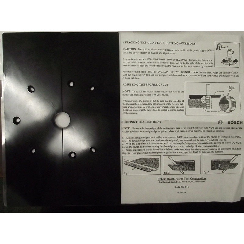 Bosch 3601039504 A-Line Router Subbase USA