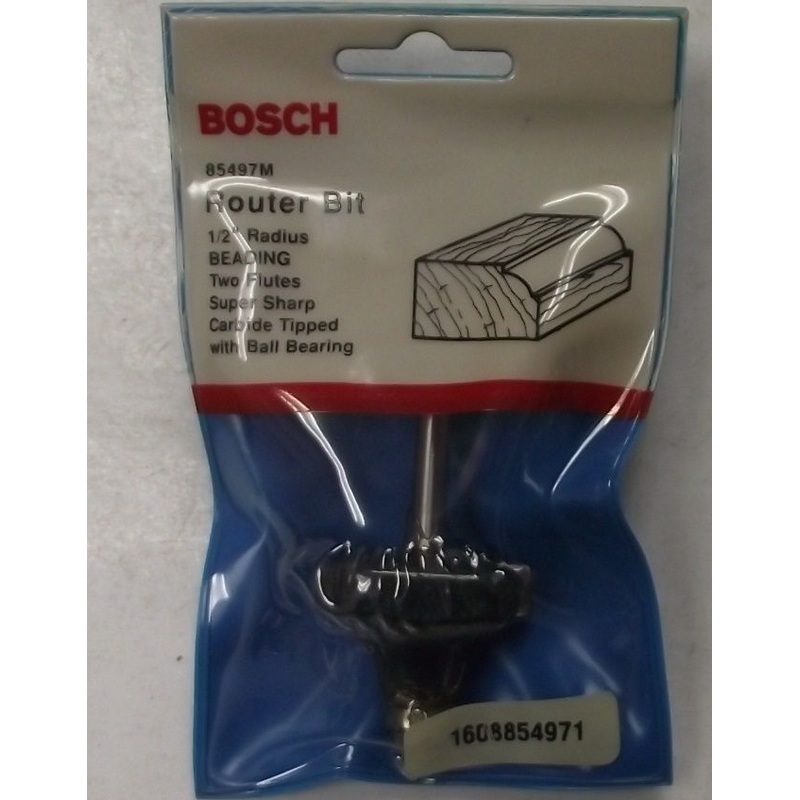 Bosch 85497M 1/2" Radius 1/4" Shank Carbide Tipped Radius Beading Router Bit USA
