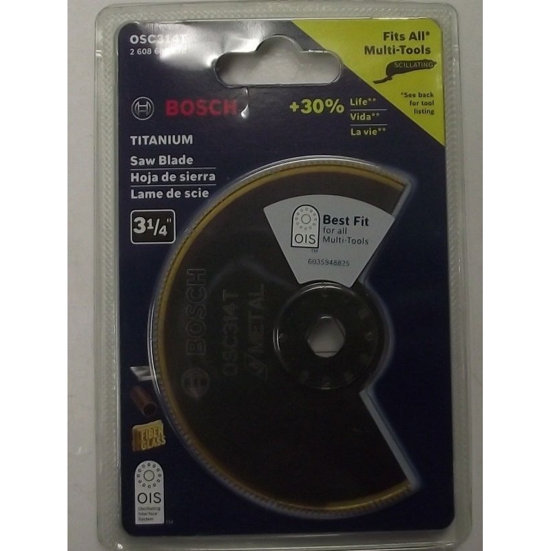 Bosch OSC314T 3-1/4" Bi-Metal Titanium Segmented Saw Blade Swiss