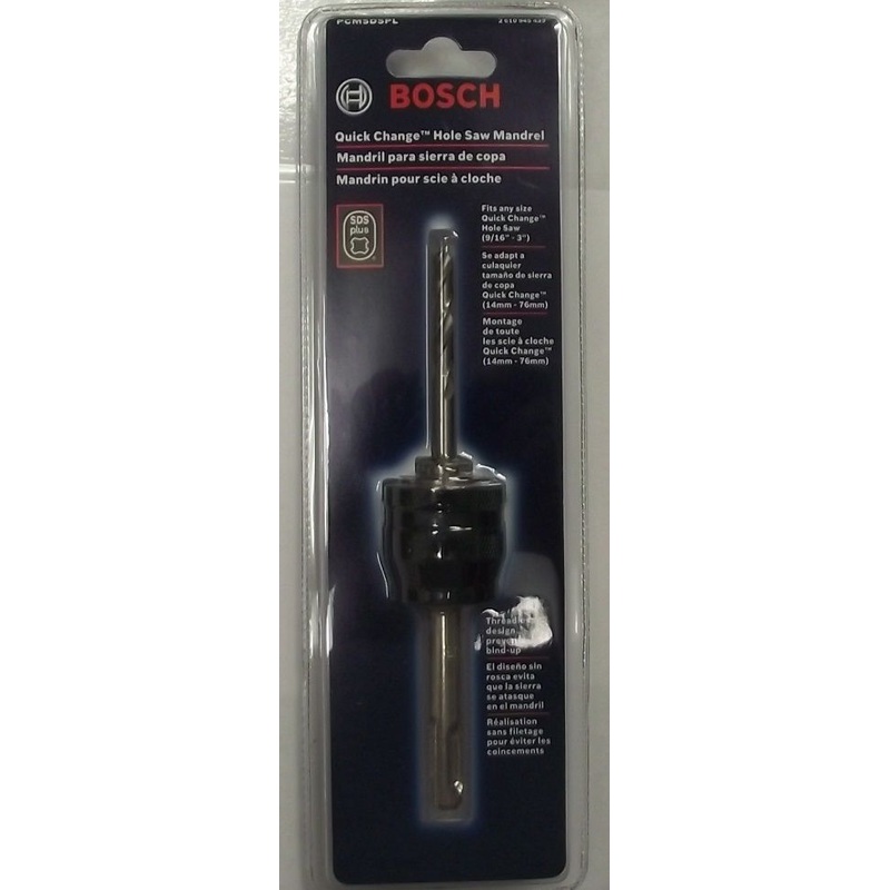 Bosch PCMSDSPL Quick Change Hole Saw Mandrel SDS-Plus