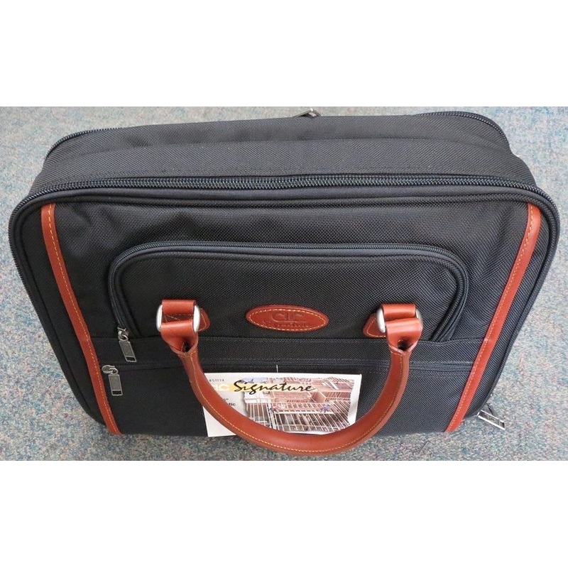 CLC 51114 Signature Series Nylon Laptop Briefcase 16" x 6" x 13"