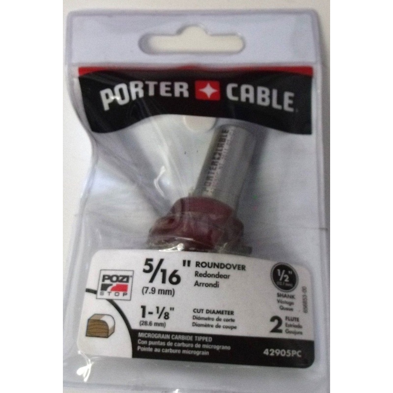 Porter-Cable 42905PC 5/16-Inch Roundover Router Bit  1/2" Shank