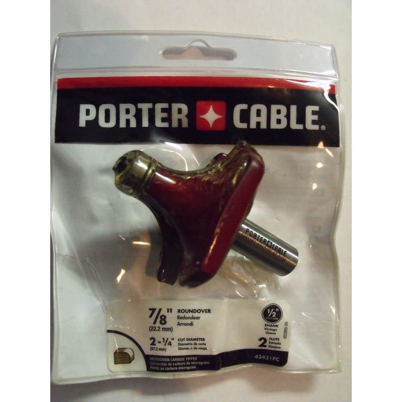 Porter Cable 43431 7/8" Roundover Router Bit  " Shank & 1-1/8" Flute Length