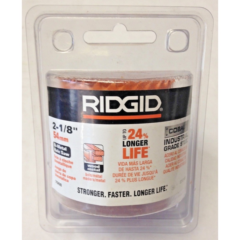 Ridgid 7068 2-1/8" Bi-Metal Holesaw Cobalt Industrial Grade Steel