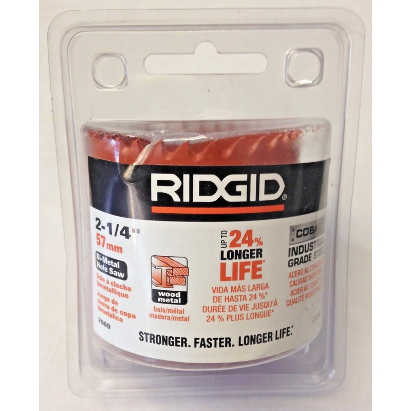 Ridgid 7069 2-1/4" Bi-Metal Hole Saw Cobalt Industrial Grade Steel