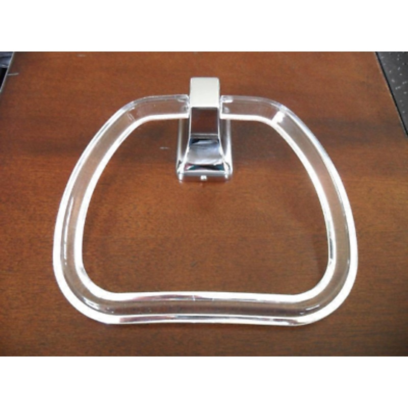 Taymor 01-303 Lucite Towel Ring & Polished Chrome Hanger