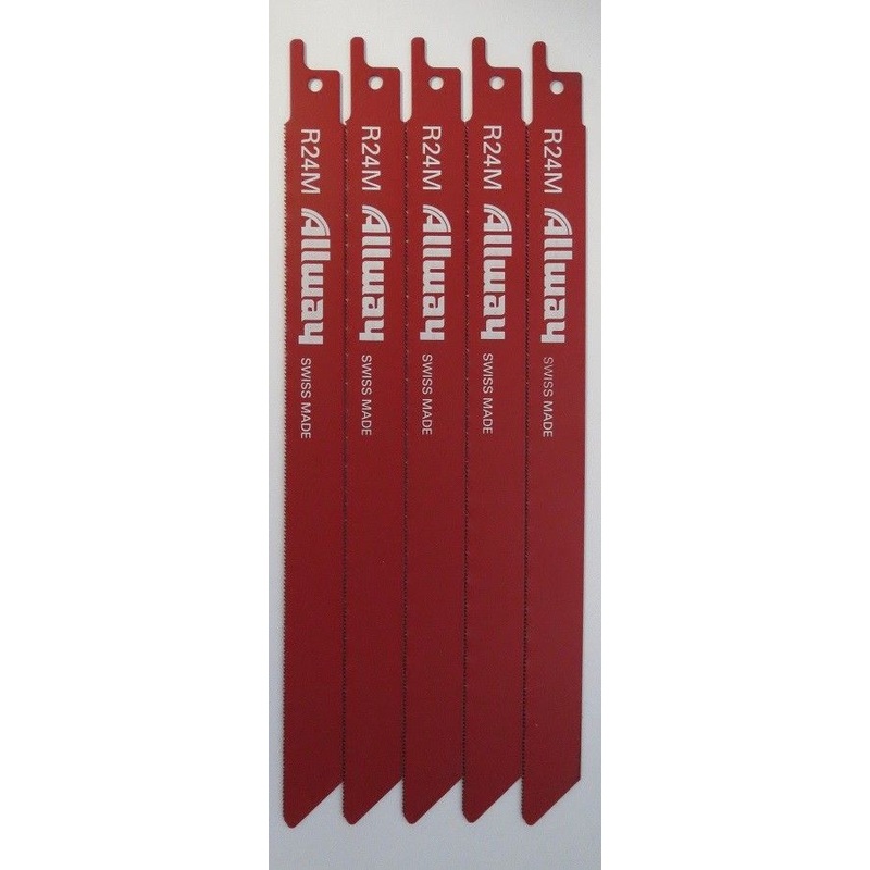 Allway R24M 8" x 24TPI Recip Saw Blade 5 Pieces