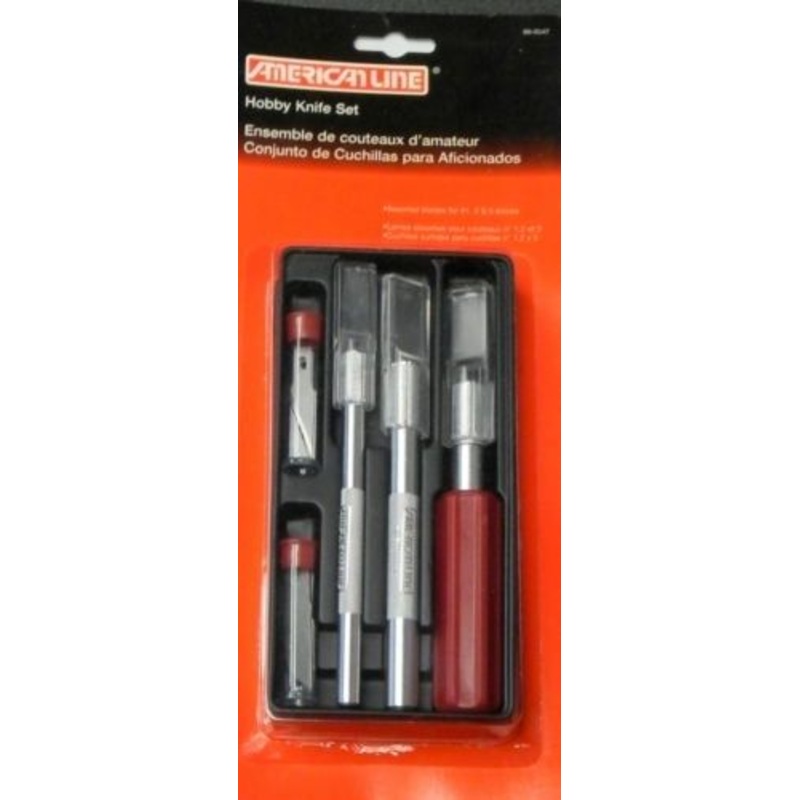 American Line 66-0547 13 Piece Hobby Knife Set With Blades USA