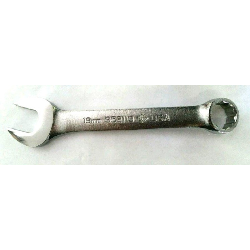 Armstrong S52119 12 Pt 19mm Short Satin Combination Wrench USA