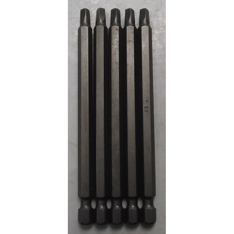 Bosch 2608521B67 44138 #3 x 4" XH Square Power Screw Bits 5pcs