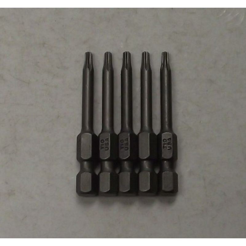 Bosch 9960233 TX10 x 2" Torx Insert Screw Bit Tips Extra Hard 5pcs. USA