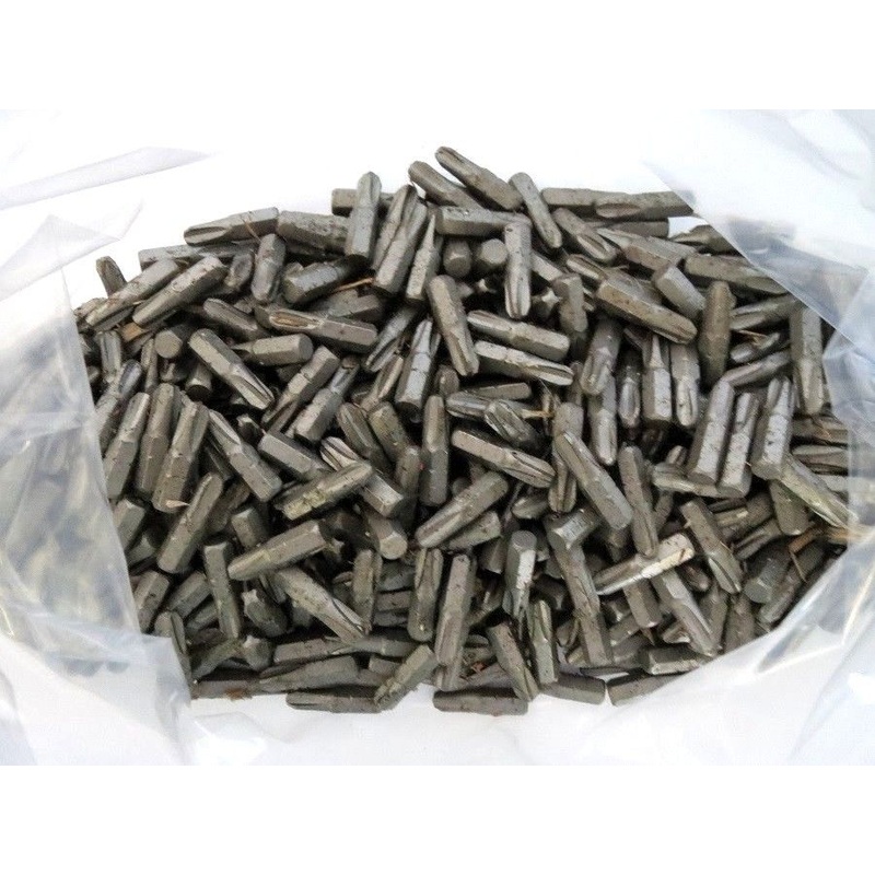 Bulk 1" No. 3 Phillips 1/4" Screw Bit Tips 530 Pieces