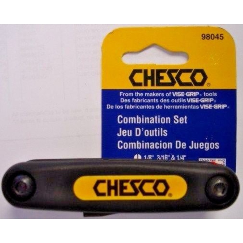 Chesco 98045 5pc Fold-Up Combo Screwdriver Set USA